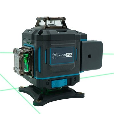 Лазерный нивелир PROFI-TEC PGL 4D 1640: с АКБ+ЗУ, 40 м, 16 линий, зеленый луч PGL 4D 1640 фото