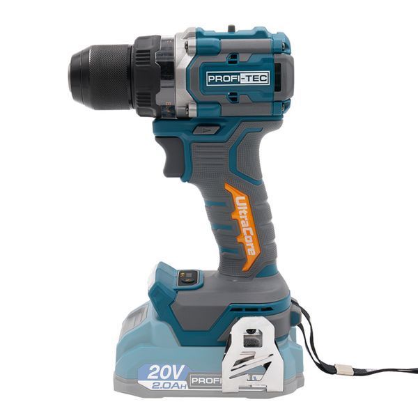 Аккумуляторная дрель-шуруповерт PROFI-TEC PPCD7020 UltraCore (20В 2а и зарядка) 007641 фото