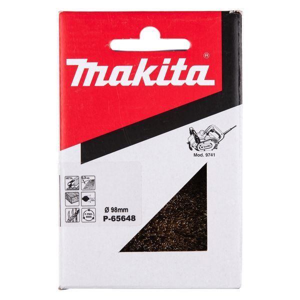 Купити Щітка для брашування дротяна MAKITA P-65648 (98мм) в Україні у Tools Store