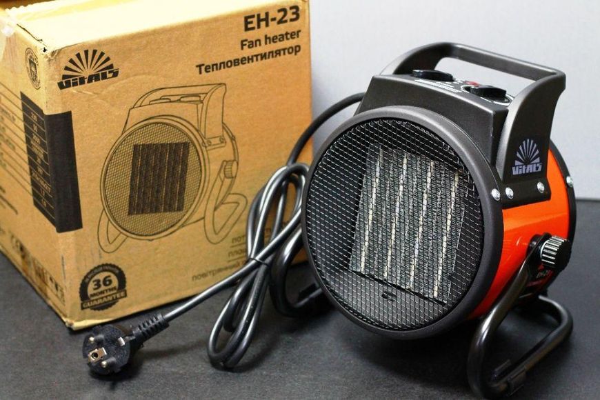 Тепловентилятор электрический VITALS EH-23 : 2 кВт | 197 м³/час (109201) EH-23 фото