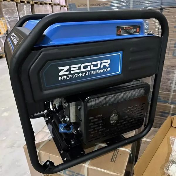 Генератор бензиновый инверторный ZEGOR DIN-OPEN6000T (5.5-6.0кВт/открытый/бензин-газ) DIN-OPEN6000T фото