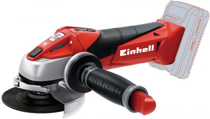 Аккумуляторная угловая шлифмашина Einhell TE-AG 18/115 Li Solo (акум 2.5а и зарядка) 4431110, 4512097 фото