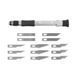 Набір скальпелів з тримачем INTERTOOL HT-0524 (14шт.) - фото товару HT-0524