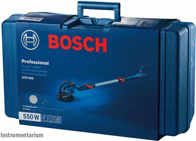 Шліфувальна машина для стін та стелі (жираф) Bosch GTR 550 : 550 Вт, 225 мм (06017D4020) 06017D4020 фото