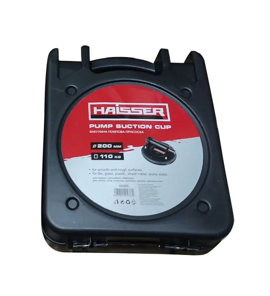 Якісна присоска вакуумна для плитки HAISSER : діаметр 200 мм, вантажопідйомність 110 кг Haisser 64060 64060 фото
