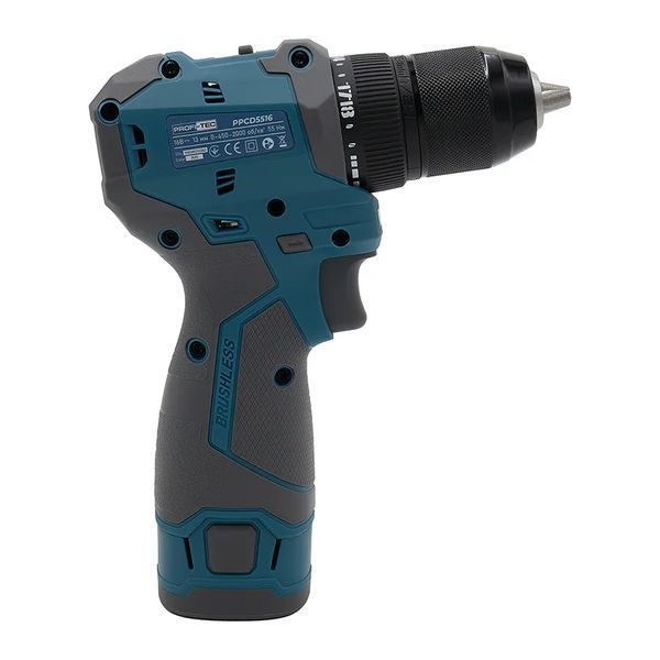 Шуруповерт аккумуляторный PROFI-TEC PPCD5516 (2акум.16В 2Ач/зарядный/кейс) 007152 фото