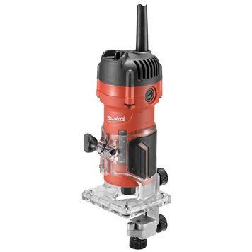 Купити Електричний ручний столярний фрезер кромковий по дереву Makita 3700 : 530 Вт, 6 цанга, 35000 об/хв електрофрезер в Україні у Tools Store
