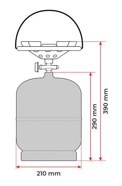 Плита газовая кемпинг 8л INTERTOOL GS-0008 GS-0008 фото