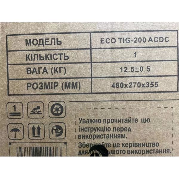 Купити Апарат аргонодугового зварювання EDON Eco TIG-200AC/DC в Україні у Tools Store
