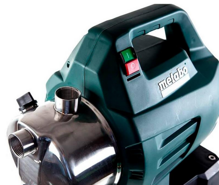 Бытовая насосная станция Metabo HWW 4500/25 Inox : 1300 Вт, 4500 л/ч, 4,8 бар, для дома и дачи 600972000 фото