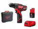 Дрель-шуруповерт Milwaukee M12 BDD-202C: АКБ 12V, 2 Аh, 30 Нм, 2 аккума + зарядное + кейс 4933441915 - фото товара 4933441915
