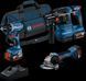 Набор аккумуляторный BOSCH 0615A5007L (GBH 18V-22/GSR 18V-45/GWS 18V-8/3акум.18В 4Ач/зарядный/сумка) - фото товара 0615A5007L