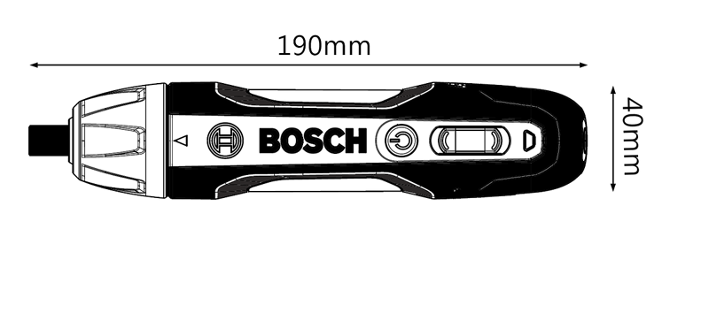 Акумуляторна викрутка, 2 біти PH1 та PH2, кейс, Bosch GO (06019H2100) 06019H2100 фото