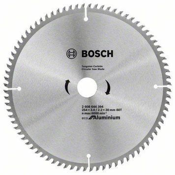 Купити Диск пильний 254 х 30 (80Т) Bosch по алюмінію (2608644394) в Україні у Tools Store