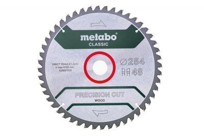 Диск бдительный 254 х 30 (48Т) Metabo Precision cut Classic (628061000) 628061000 фото