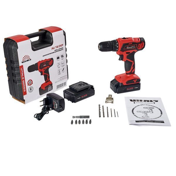 Купити Шурупокрут акумуляторний VITALS AU 18/2KP в Україні у Tools Store
