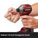 Ударна викрутка Einhell Professional TP-CI 18/250-C Li BL - Solo : з АКБ 18V 2,5Ah (4510095 4512097) - фото товару 4510095 4512097