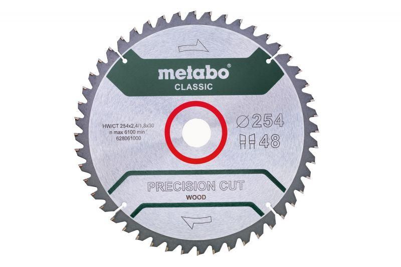 Диск пильний 254 х 30 (48Т) Metabo Precision cut Classic (628061000) 628061000 фото