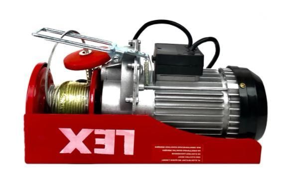 Тельфер,таль, лебедка электрическая LEX LXEH800,400/800 кг, 2000 Вт, высота 12 м, 5 м/мин LXEH800 фото