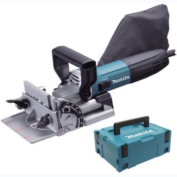 Купити Професійний фрезер ламельний для шкантів і пазів MAKITA PJ7000J : 710 Вт фрезер для плоских роз'ємів в кейсі в Україні у Tools Store