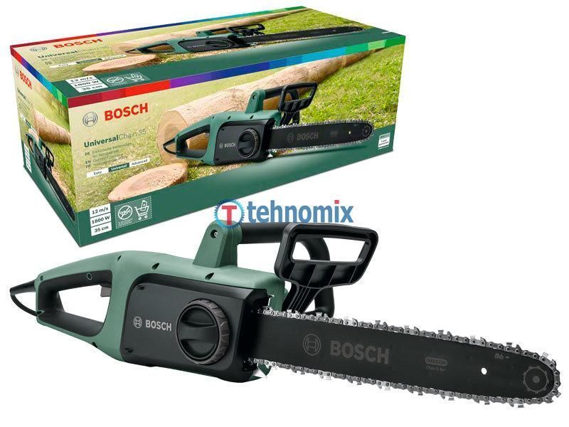 Электрическая цепная пила Bosch UniversalChain 35 вес 4.2 кг, 1800Вт Оригинал 06008B8300 06008B8300 фото