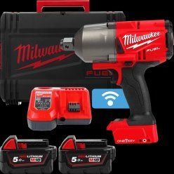 Купити Гайкокрут акумуляторний MILWAUKEE M18 ONEFHIWF34-502X (2акум.18В 5Аг/зарядний/кейс/2034Нм/ 3/4") в Україні у Tools Store