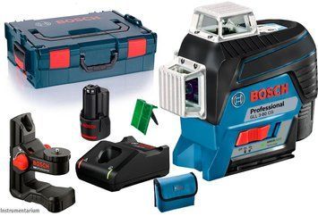 Купити Рівень лазерний BOSCH GLL 3-80 CG (зелений/тримач BM 1/кейс L-Boxx 136) в Україні у Tools Store