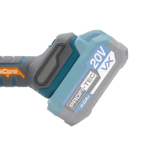 Аккумуляторная угловая шлифмашина PROFI-TEC PPGA203 UltraCore (20В/каркас) 007180 фото
