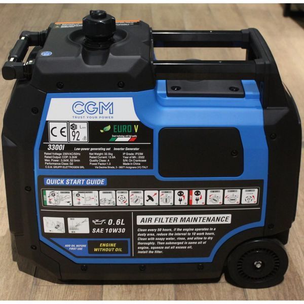 Генератор бензиновый инверторный CGM 3300IE (3.2-3.5кВт/электростартер) 3300iE фото