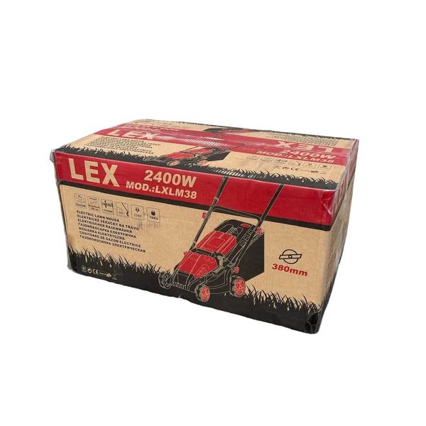Профессиональная газонокосилка электрическая LEX LXLM38E асинхронный двигатель: 2400 Вт,ширина скашивания 38см LXLM38E фото