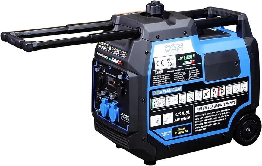 Генератор бензиновый инверторный CGM 3300IE (3.2-3.5кВт/электростартер) 3300iE фото