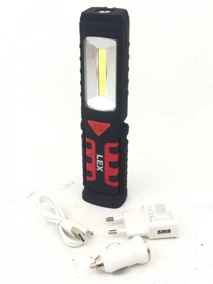 Потужний діодний ліхтарик LEX LXFL01 : потужність 3 Вт / 240 люмен, літієва батарея 2800 мАч, 3 типи світла LXFL01 фото
