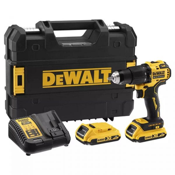 Дрель-шуруповерт аккумуляторная бесщёточная ударная DeWALT DCD709D2T АКБ 18В,65 Нм,2 аккумулятора + зарядное DCD709D2T фото