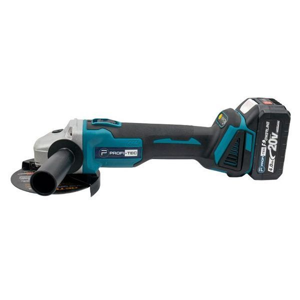 Купити Шліфмашина кутова акумуляторна PROFI-TEC DGA20BL 006593 (2акум.20В 4Aг PT2040EP/зарядний/кейс) в Україні у Tools Store