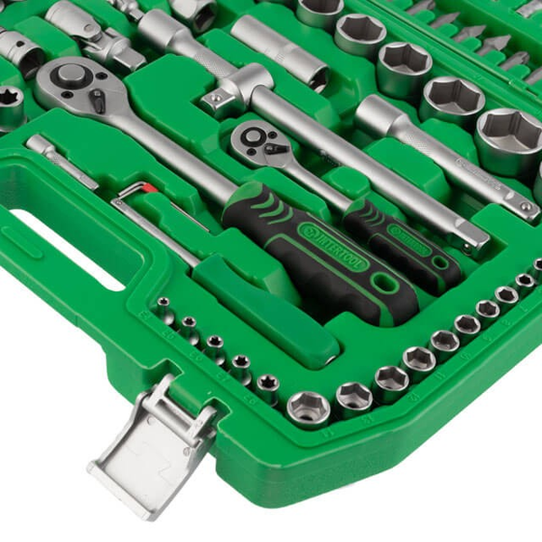 Качественный набор инструментов 1/2" & 1/4" 108 ед. INTERTOOL ET-6108SP ET-6108SP фото