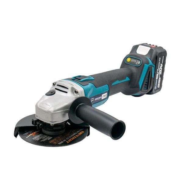 Купити Шліфмашина кутова акумуляторна PROFI-TEC DGA20BL 006593 (2акум.20В 4Aг PT2040EP/зарядний/кейс) в Україні у Tools Store