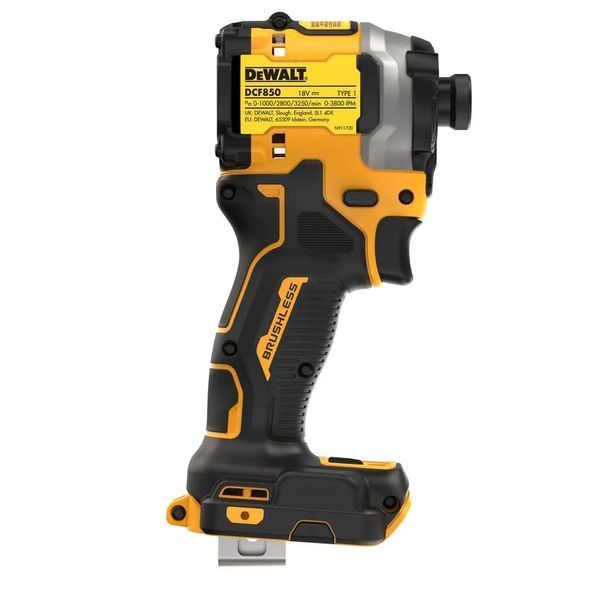 Купити Шурупокрут акумуляторний імпульсний DEWALT DCF850NT (18В/каркас/кейс/206Нм) в Україні у Tools Store