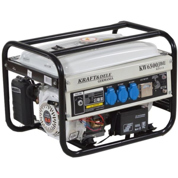 Професійний генератор бензиновий (електрогенератор) Kraft&Dele KD114 : 2.5/2.8 кВт бензогенератор для дому KD114 фото