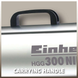 Потужний обігрівач газовий Einhell HGG 300 Niro : без АКБ, 30 кВт, тиск 1.5 бар, витрата повітря 1000 м3 / г (2330910) 2330910 фото 4