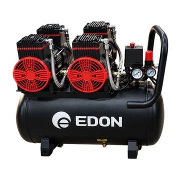 Компрессор 50л EDON ED2000/2-50L (2*2кВт/ 280л/мин /4 цилиндра/безмасляный) ED2000/2-50L фото