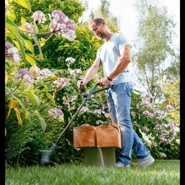 Потужній тример електричний садовий для трави Bosch EasyGrassCut 26 : 280 Вт, 12500 об/хв, волосінь, 26 см 06008C1J01 фото