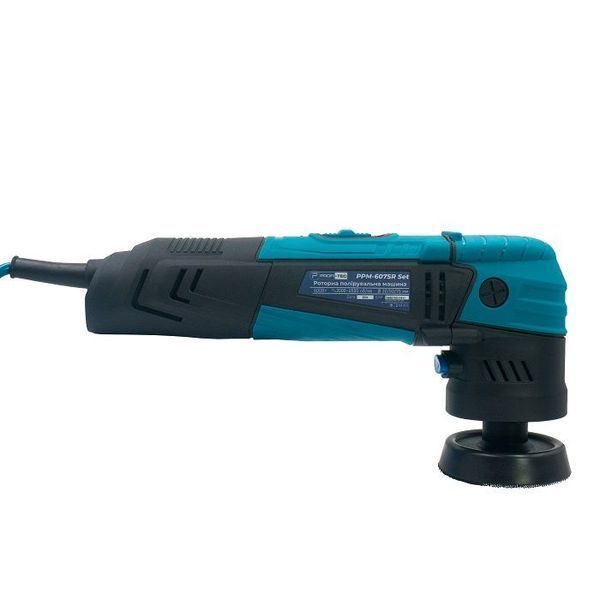 Купити Потужна роторная полировальная машина PROFI-TEC PPM-607SR SET : 600 Вт, диски 30/50/75 мм в Україні у Tools Store