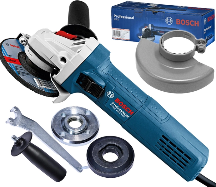 Профессиональная болгарка Bosch Professional GWS 750-125 : 750 Вт, 125мм диск, 11000 об/мин КШМ (0601394001) 0601394001 фото