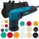 Потужна роторная полировальная машина PROFI-TEC PPM-607SR SET : 600 Вт, диски 30/50/75 мм - фото товару 006066