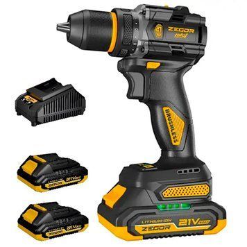 Шуруповерт аккумуляторный ZEGOR CDPP-21BLH (2акум.21В 2Ач/зарядный/кейс/ударный) CDPP-21BLH фото