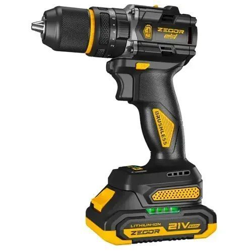 Шуруповерт аккумуляторный ZEGOR CDPP-21BLH (2акум.21В 2Ач/зарядный/кейс/ударный) CDPP-21BLH фото