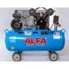Ремінний компресор AL-FA ALC100-2/230V (100 л, 3,8 кВт, 660 л/хв) - фото товару 2561893870