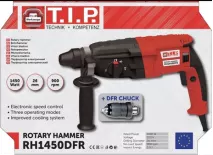 Перфоратор прямой электрический T.I.P RH1450DRF : 1400Вт, патрон SDS+, 3 Дж, 3 режима RH1450DRF фото