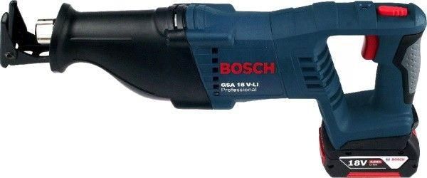 Акумуляторна шабельна пила Bosch GSA 18 V-LI (0615990L6H) +акб 4А/г 18В + зарядне, без кейсу 0615990L6H фото