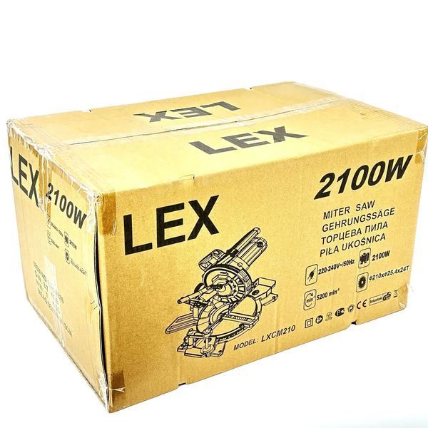 Купити Пила торцювальна E.C. LEX LXCM210 (210мм/2100Вт) в Україні у Tools Store